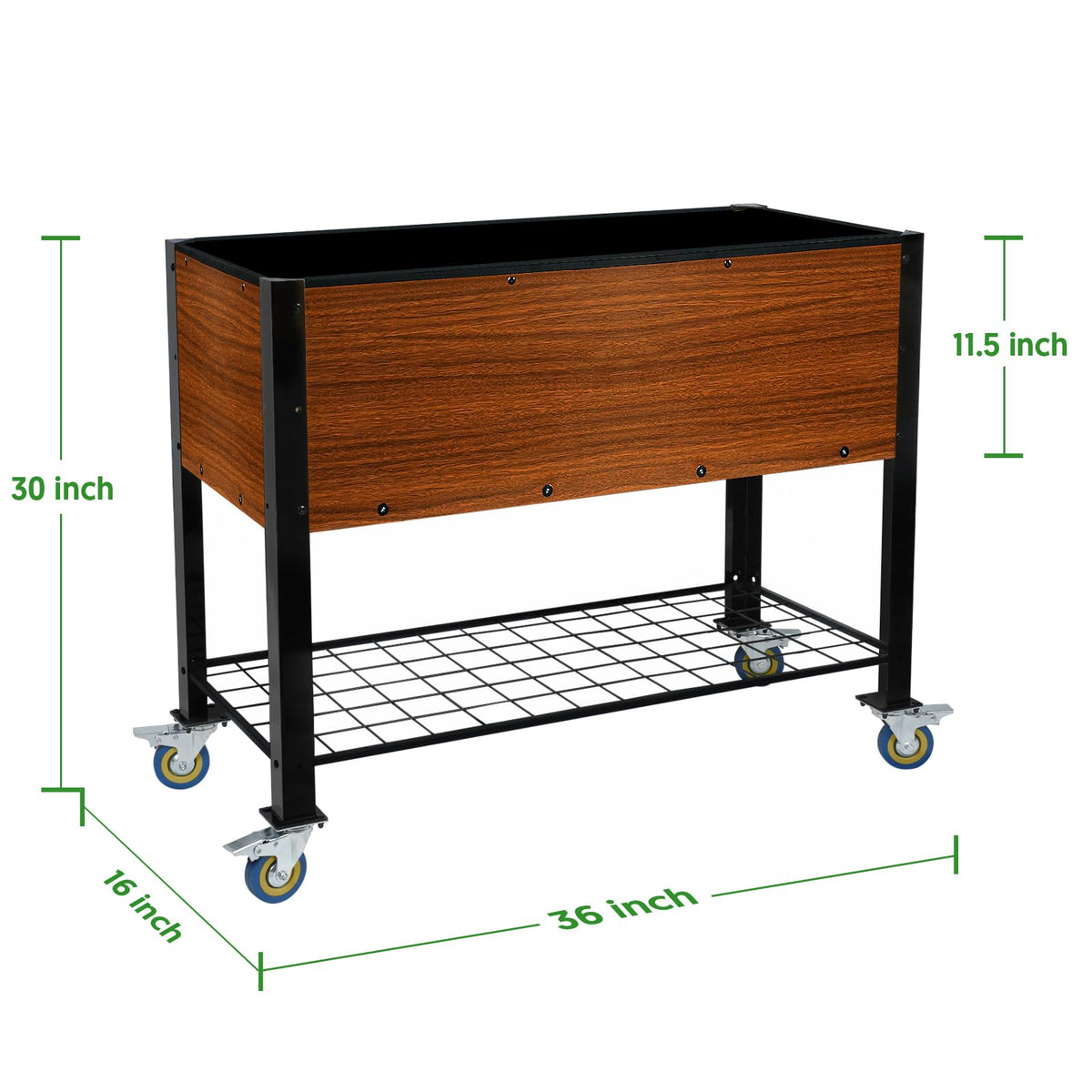 The Home Cult self-watering planter box delivering steady moisture to the roots.
