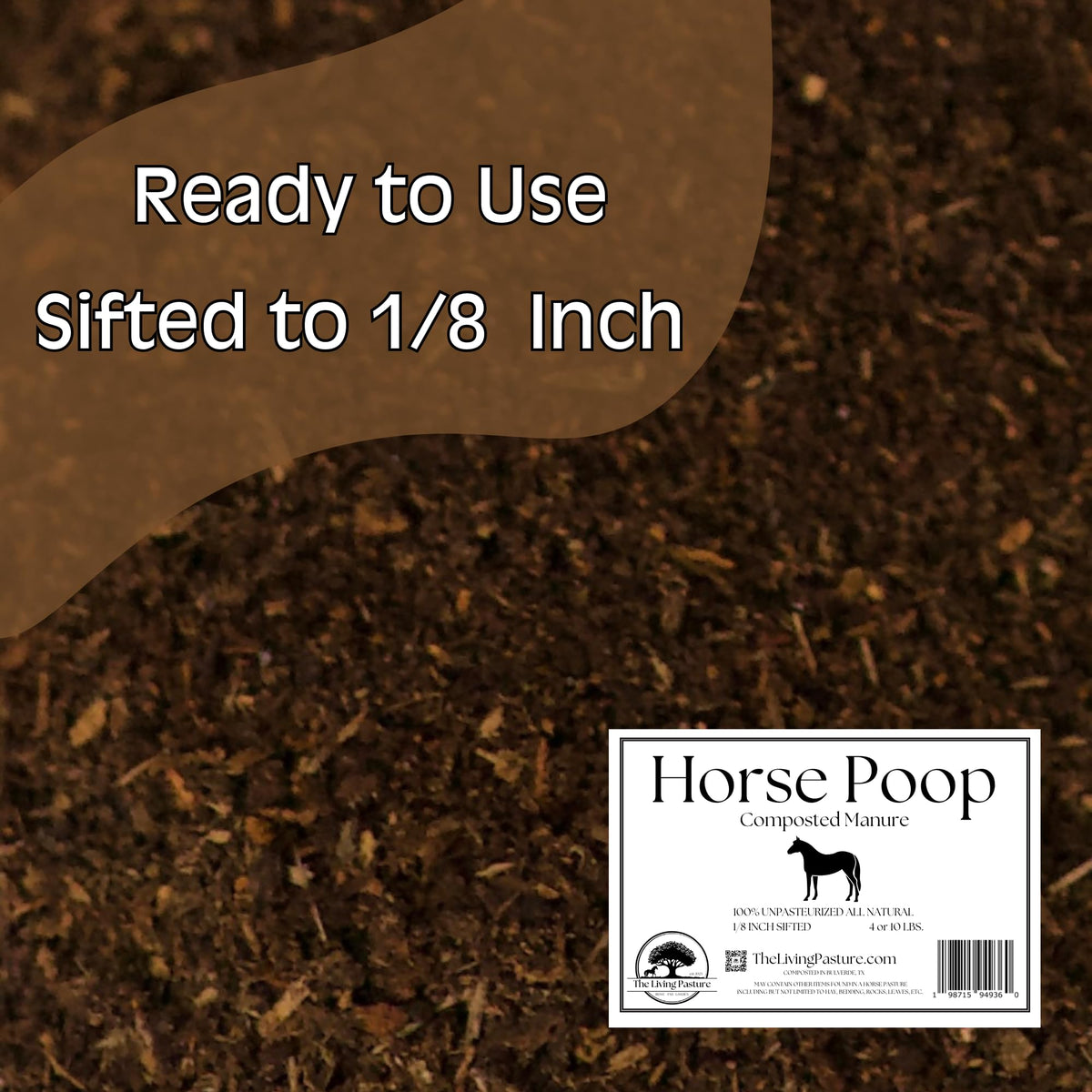 The Living Pasture 4 lb package offers a portable organic boost for beds.