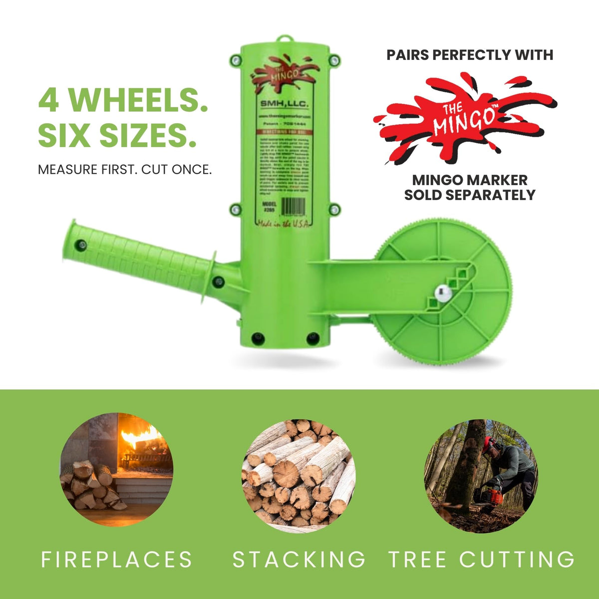 The Mingo Marker 14-inch marking wheel for accurate length cuts and quick labeling