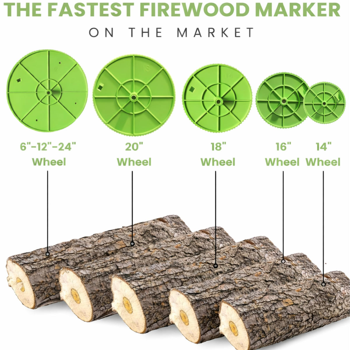 The Mingo Marker 18-inch marking wheel for large log measurements