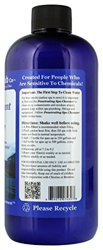 The Natural Hot Tub Company ph-balance visual demonstrates stabilized pH for easier maintenance.