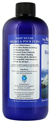 The Natural Hot Tub Company water clarity visual showcases crystal-clear spa water for a gentle soak.