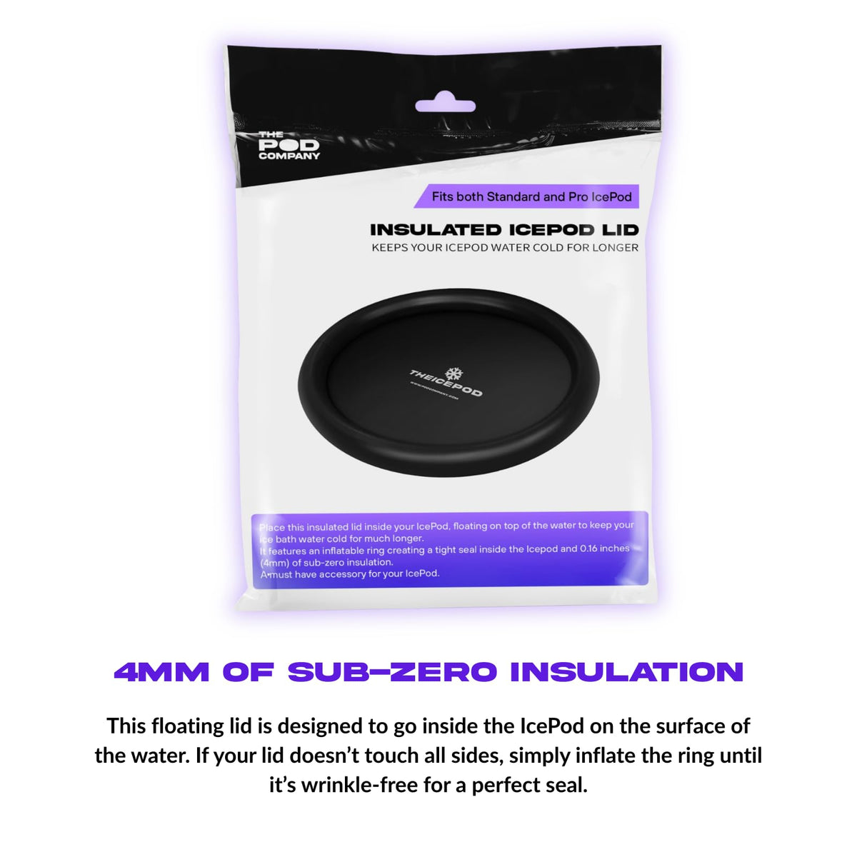 The Pod Company 4mm insulation slows warming during outdoor plunges.