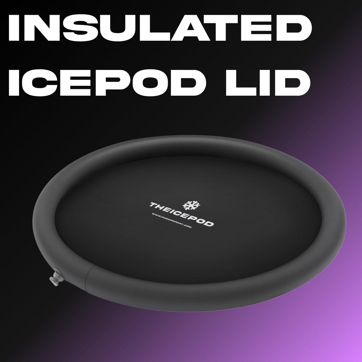 The Pod Company inflatable ring seals the lid for a snug fit.