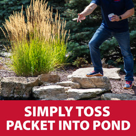 Nature's Defense seeds biological filters within a pond for better clarity