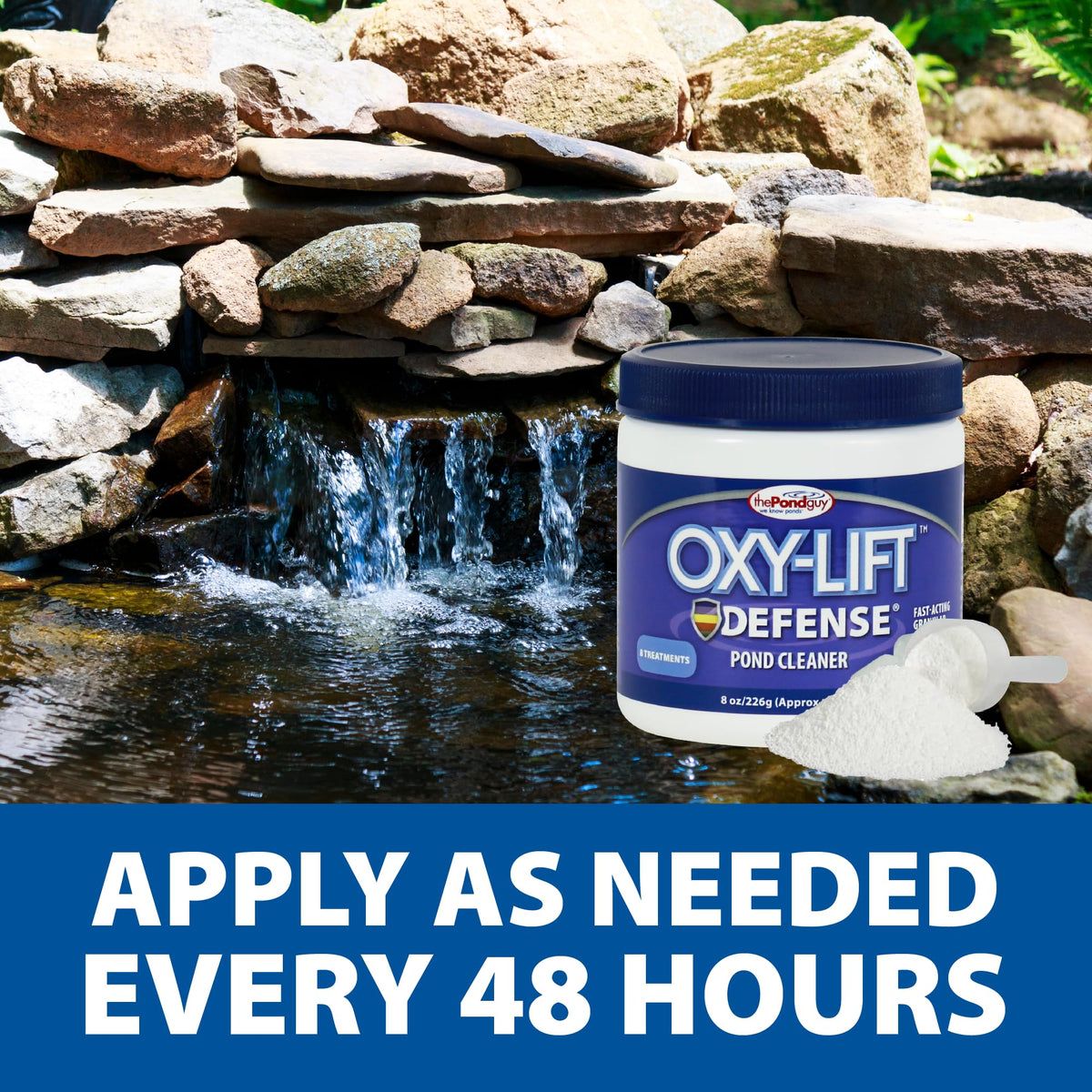 The Pond Guy Oxy-Lift Defense is fish-safe when used properly
