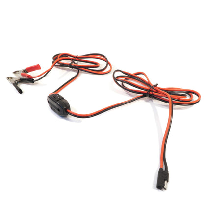 The ROP Shop 10ft harness with clamps for lawn sprayers; secure battery connection.