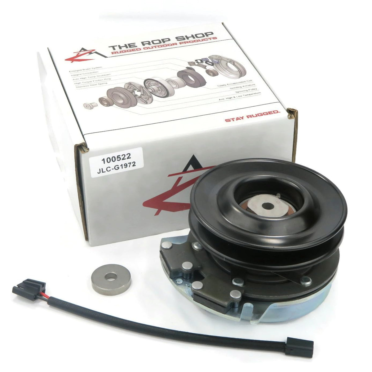 The ROP Shop PTO clutch and wire harness for Warner 5219-171 ensures reliable clutch engagement.