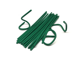 The UM24 green rubber-coated garden wire protects stems while providing reusable plant support.