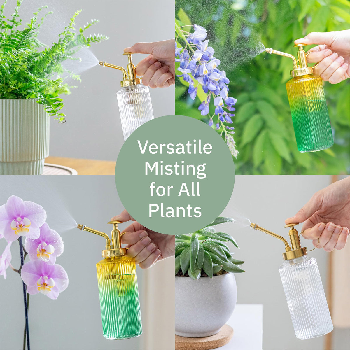 The Useful Co. Glass Plant Mister has a 230ml capacity to mist multiple plants between refills.