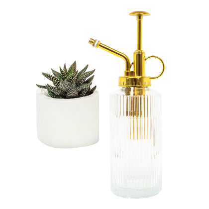 The Useful Co. Glass Plant Mister with adjustable nozzle provides precise misting for indoor plants.