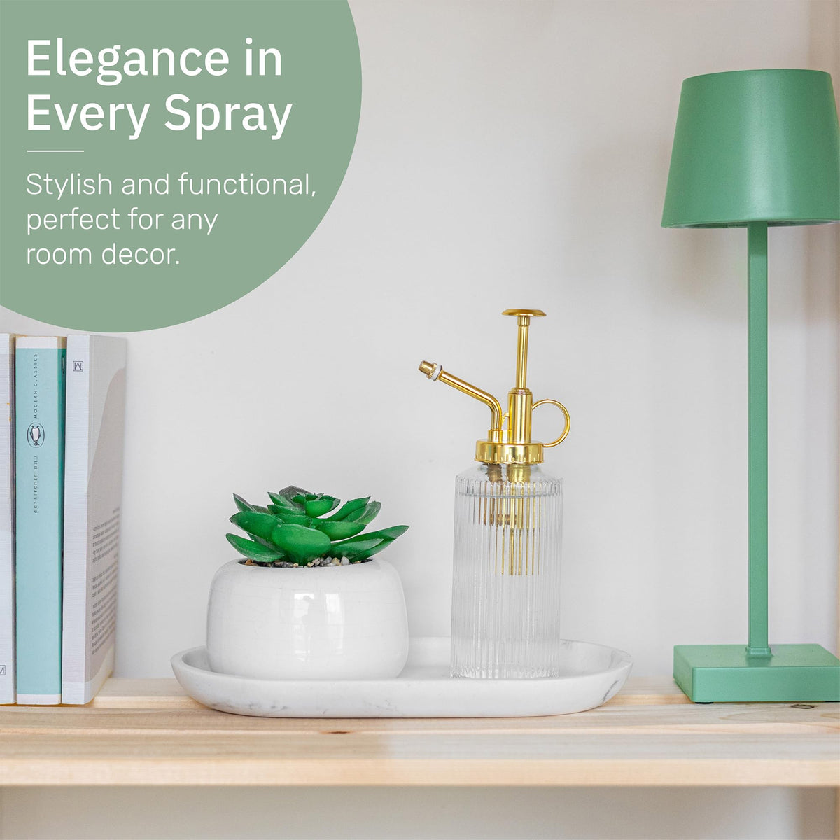 The Useful Co. Glass Plant Mister is easy to clean with a quick wipe-down.