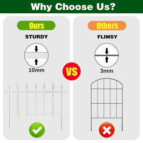Thealyn border fence connection ring enables quick interlocking for modular layouts.