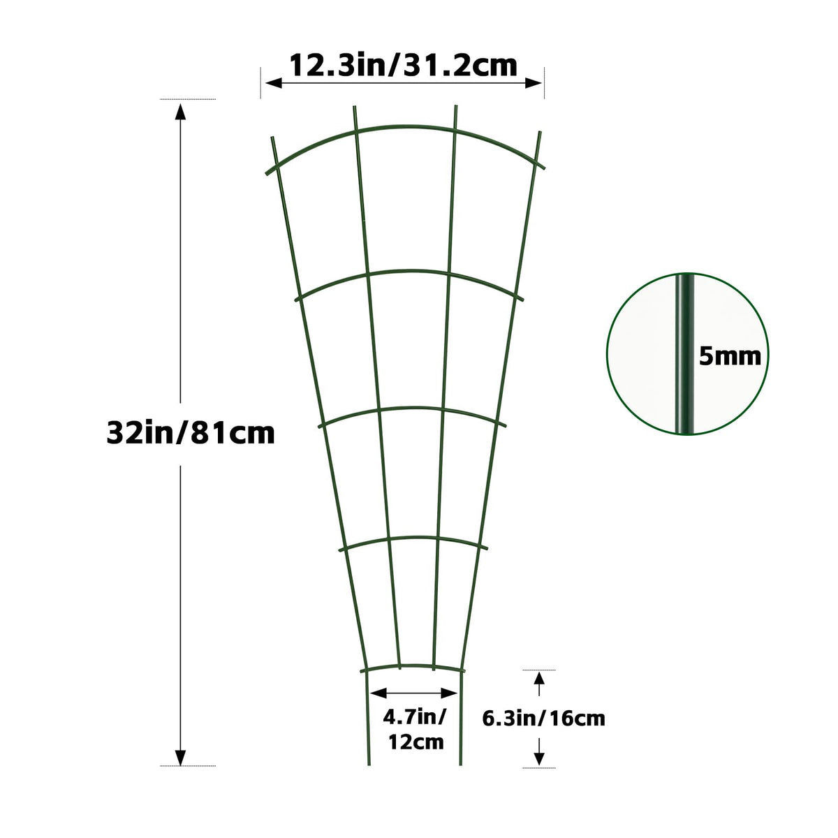 Thealyn decorative-trellis display enhances patio or indoor plant arrangements.