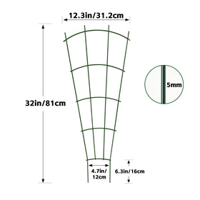 Thealyn decorative-trellis display enhances patio or indoor plant arrangements.