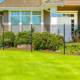 Thealyn dog fence border helps define yards and prevent breaks