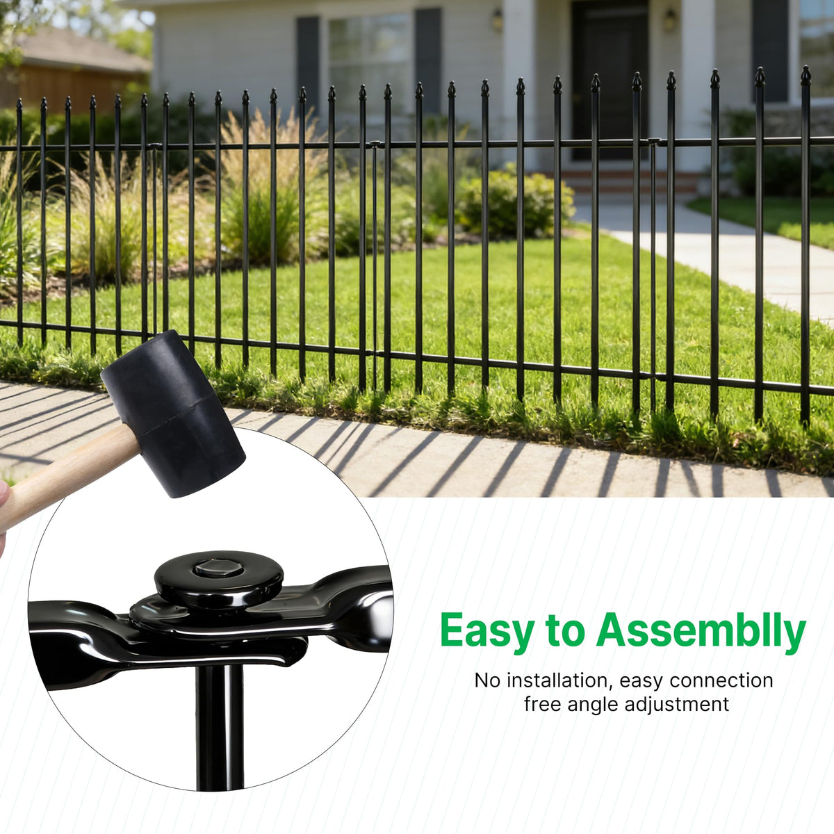 Thealyn dog fence yard border use emphasizes pet-safe containment.
