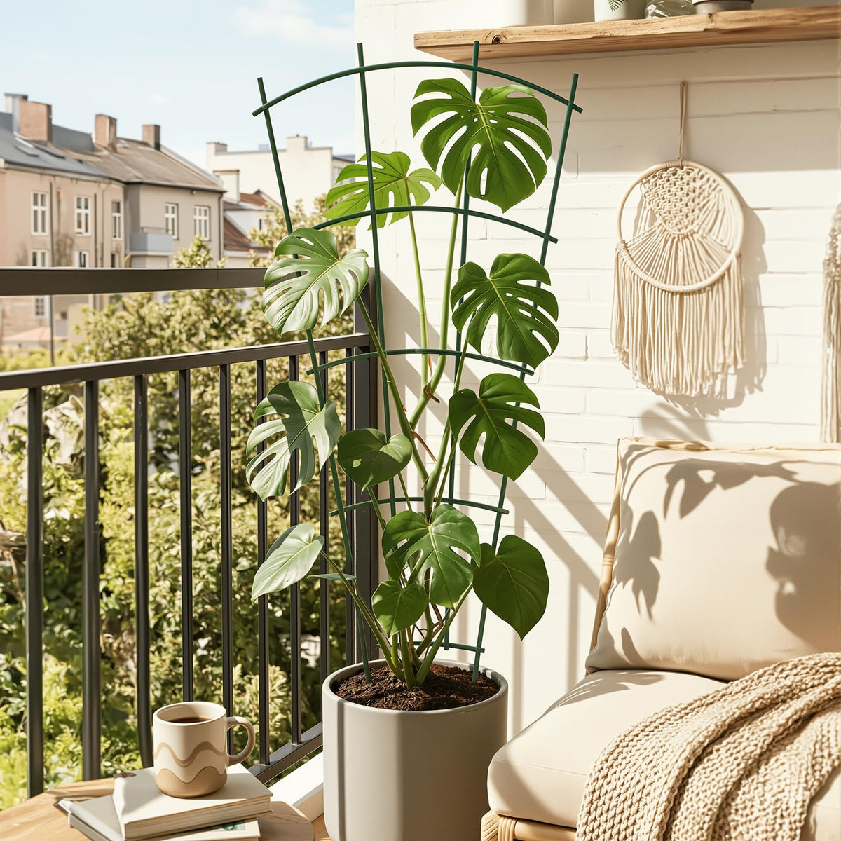 Thealyn fan-shaped design detail adds elegant architectural flair to gardens or interiors.