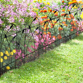 Thealyn fence border assembly connection demonstrates no-dig setup for quick borders.