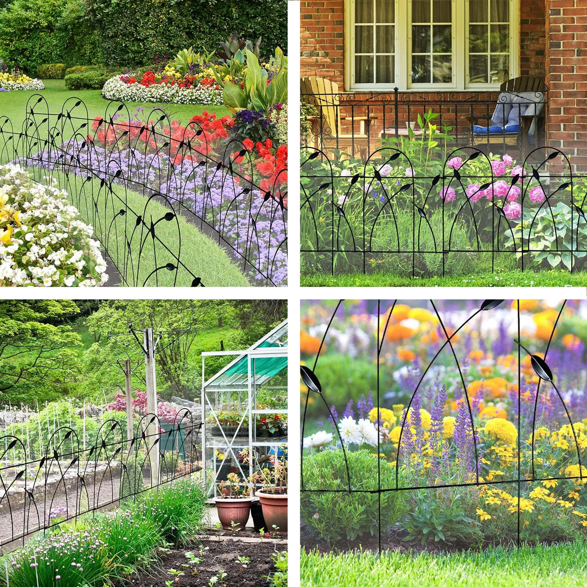 Thealyn metal decorative border closeup shows durable powder-coated finish for long outdoor life.