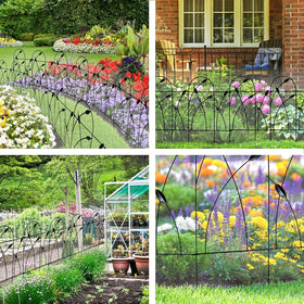 Thealyn metal decorative border closeup shows durable powder-coated finish for long outdoor life.