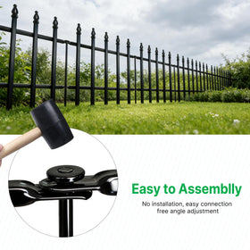 Thealyn fence set adds modern style to patios with versatile garden edging and small animal barrier.