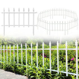 Thealyn metal garden fence panel for easy border setup in modern gardens.