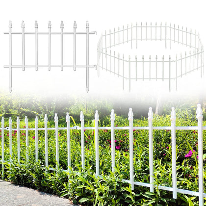 Thealyn metal garden fence panel for easy border setup in modern gardens.
