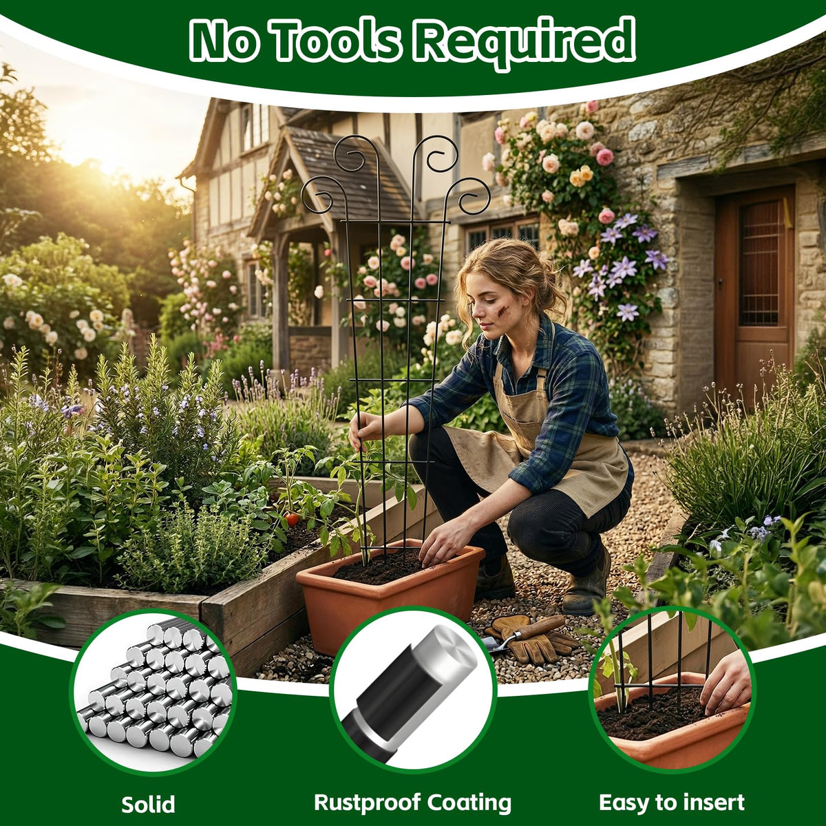 Thealyn metal 56inch trellis suited for indoor and outdoor use with rust resistance.