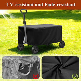 TheElves Garden Cart Cover UV-resistant coating guards against sun fading