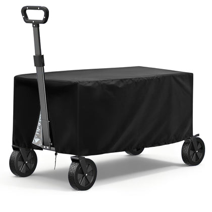 TheElves Garden Cart Cover waterproof fabric protects wagon contents from rain and dust