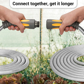 TheFitLife 100ft hose is easy to store with reels or hooks.