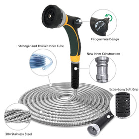 TheFitLife stainless steel hose connectors offer leak-free performance.