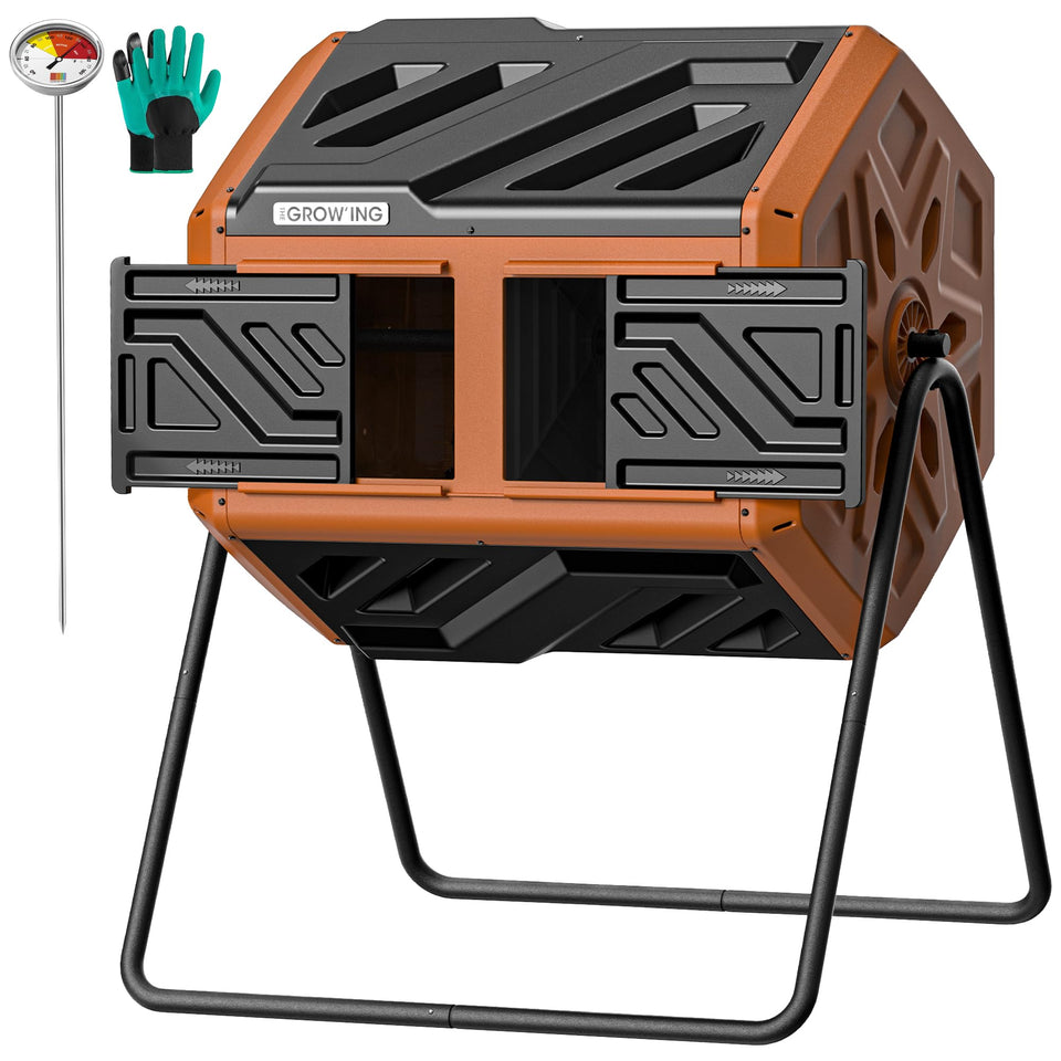 The Grow'Ing 43-gallon dual chamber assembly enables ultra-fast setup.