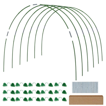 THEIFOXONE garden hoops with rust-free fiberglass for durable year-round bed support.