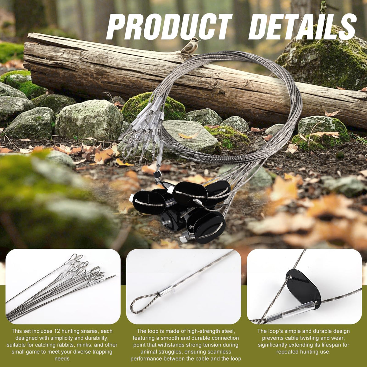 TheLinenLady 24 wires kit for versatile trapping configurations.