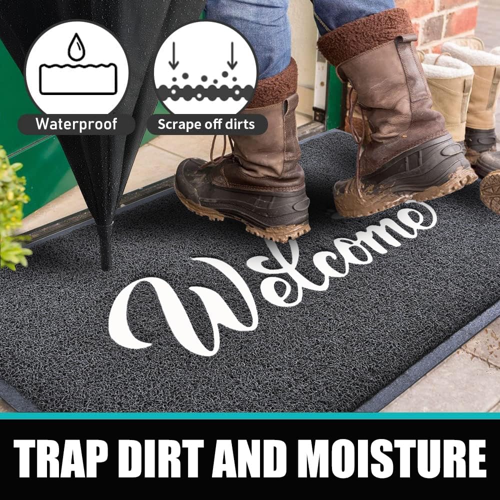 T.HENV Welcome Mat easy-clean-high-pressure-wash demonstrates simple maintenance.