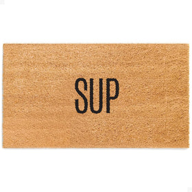 Theodore Magnus door mat front entrance traps dirt while elevating entryway style.