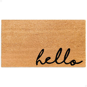 THEODORE MAGNUS door mat welcome front entrance shows timeless design for entry appeal