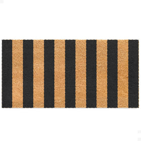 THEODORE MAGNUS door mat with right stripes, 24x48, stylish welcome for entryways.