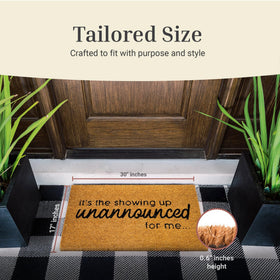 THEODORE MAGNUS front door entryway mat creates a warm greeting for guests
