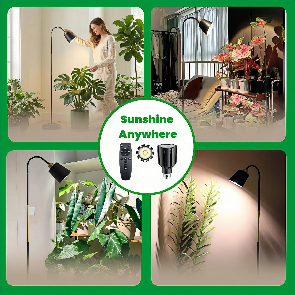 TheOneGrow floor lamp grow lights feature a weighted base for stability