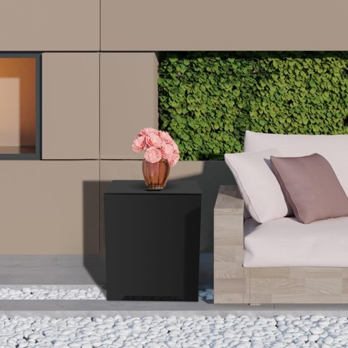 ThermoMate anti-rust black finish withstands outdoor weather
