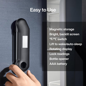 ThermoMaven auto-rotating bright display readable from any angle