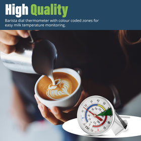 Thermometer World durable stainless steel probe for daily use.