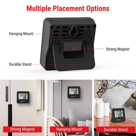 ThermoPro TP157 low power draw extends battery life to months.