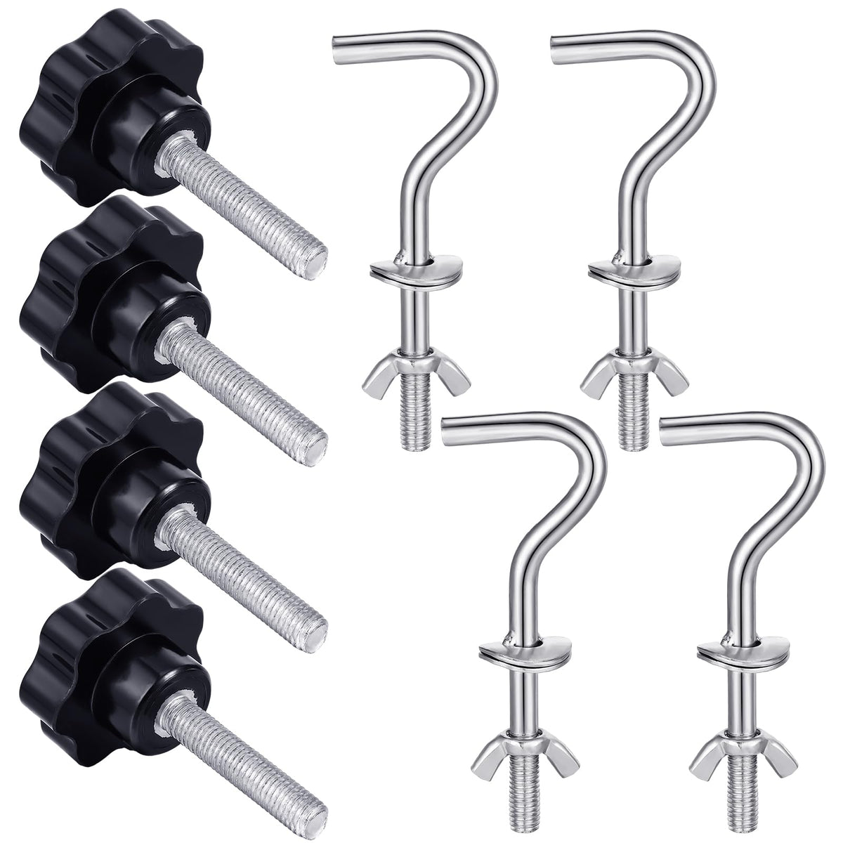 Therwen hammock hardware kit with 8 pieces for quick, secure hammock setup.