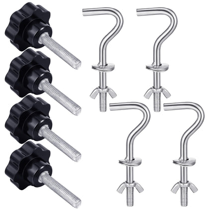 Therwen hammock hardware kit with 8 pieces for quick, secure hammock setup.