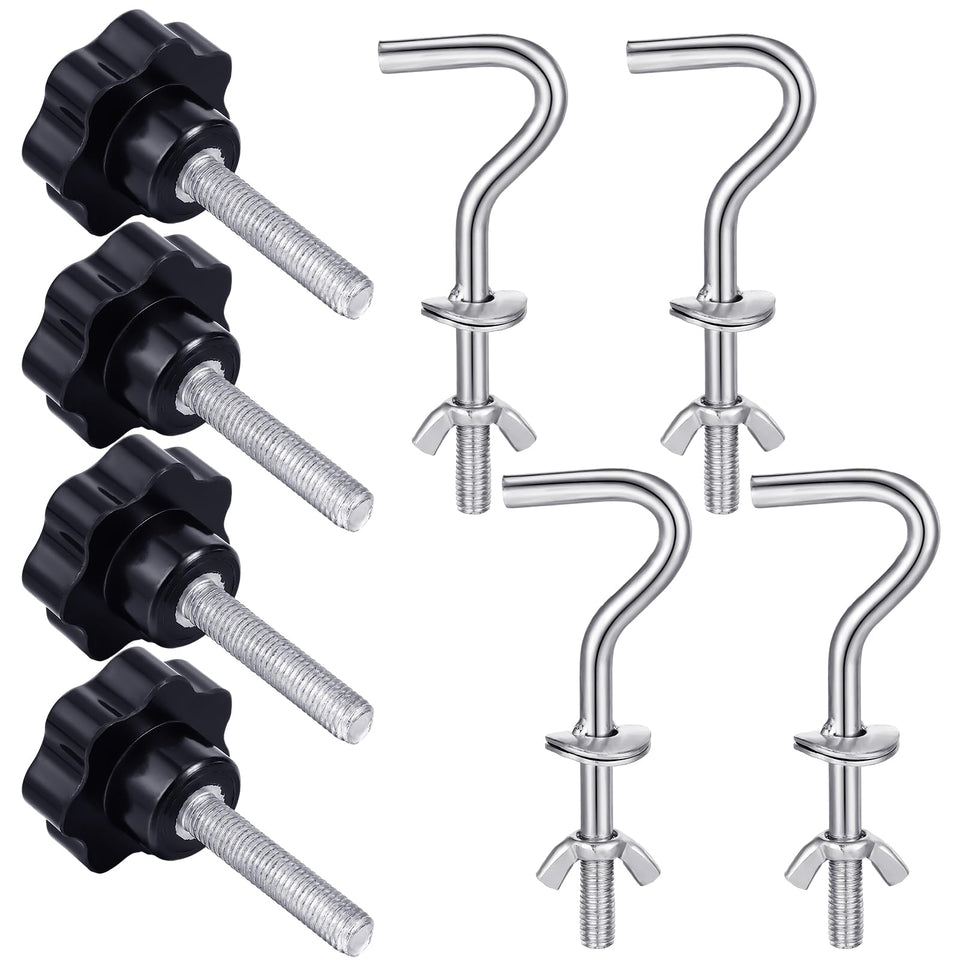 Therwen hammock hardware kit with 8 pieces for quick, secure hammock setup.