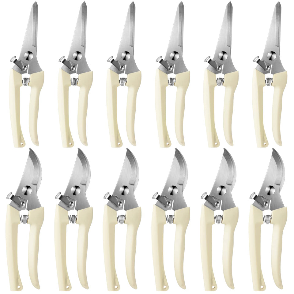 Therwen bypass pruner 6-piece set for precise cutting and replacement flexibility